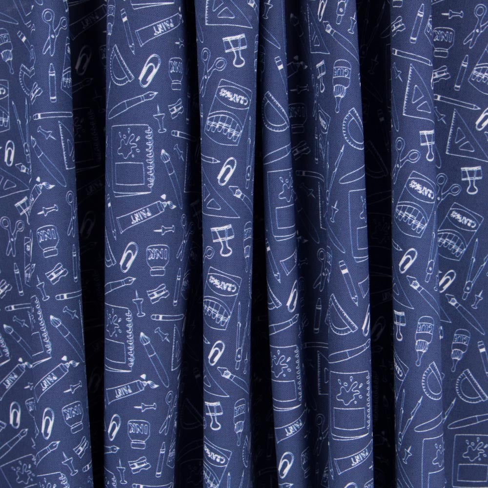 Popeline Hand Made Blue Denim - Ribes y Casals
