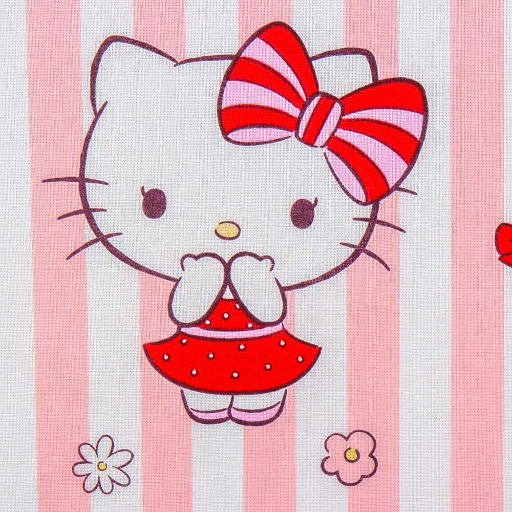 Hello Kitty Rosa Popeline - Ribes y Casals