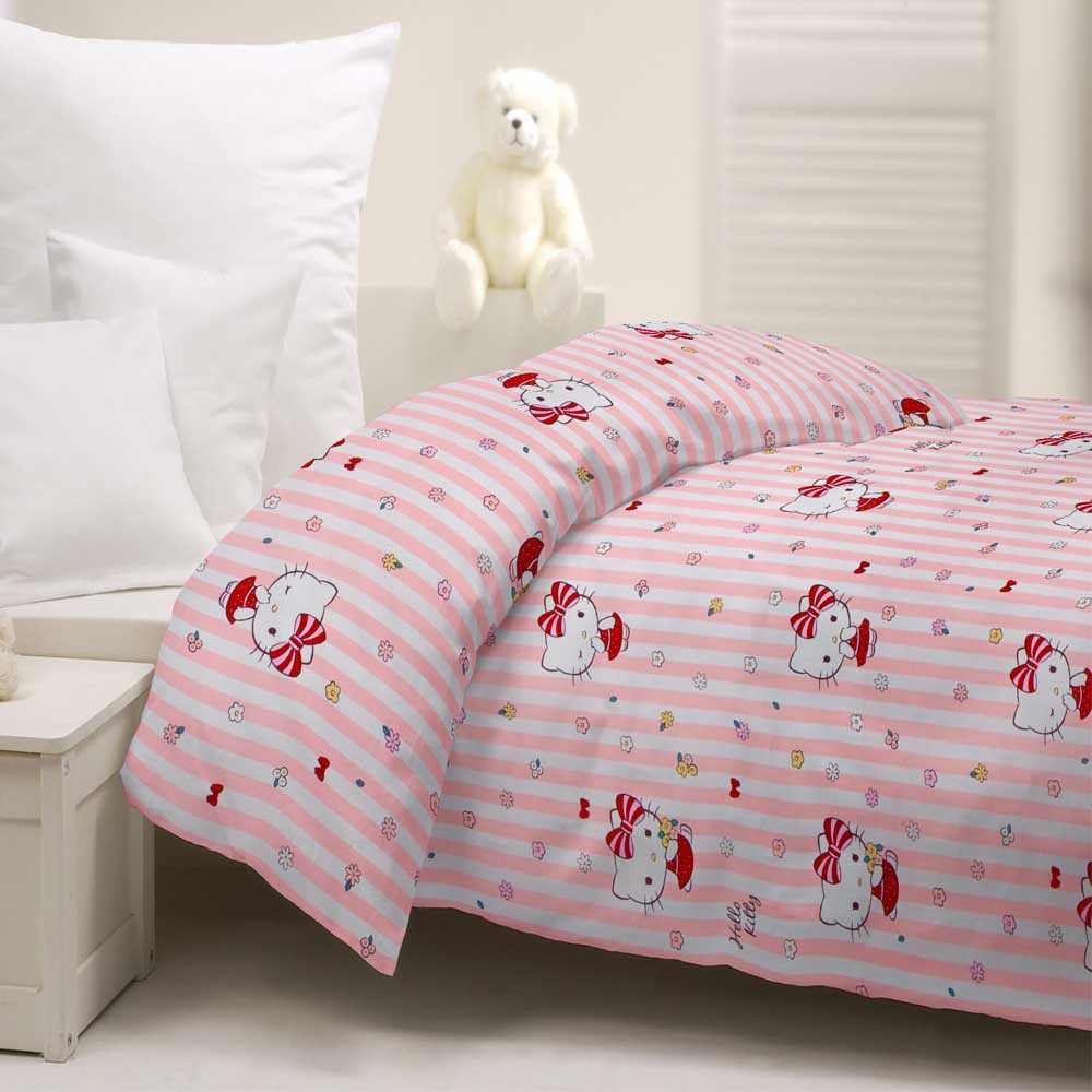 Hello Kitty Rosa Popeline - Ribes y Casals