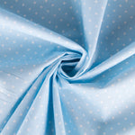 Kinder Popeline Polka Dots Blau - Ribes y Casals