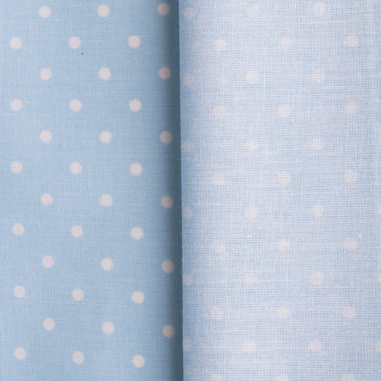 Kinder Popeline Polka Dots Blau - Ribes y Casals