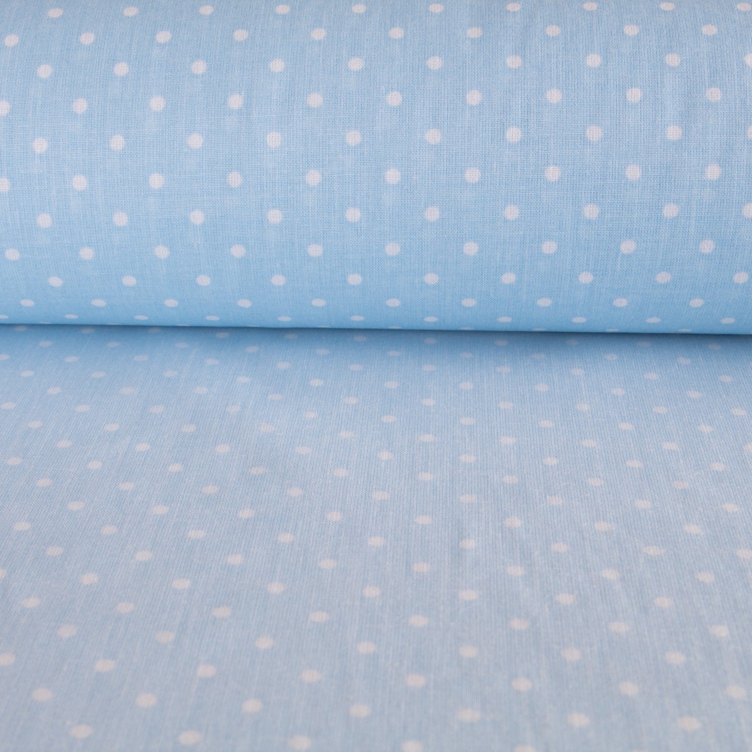 Kinder Popeline Polka Dots Blau - Ribes y Casals