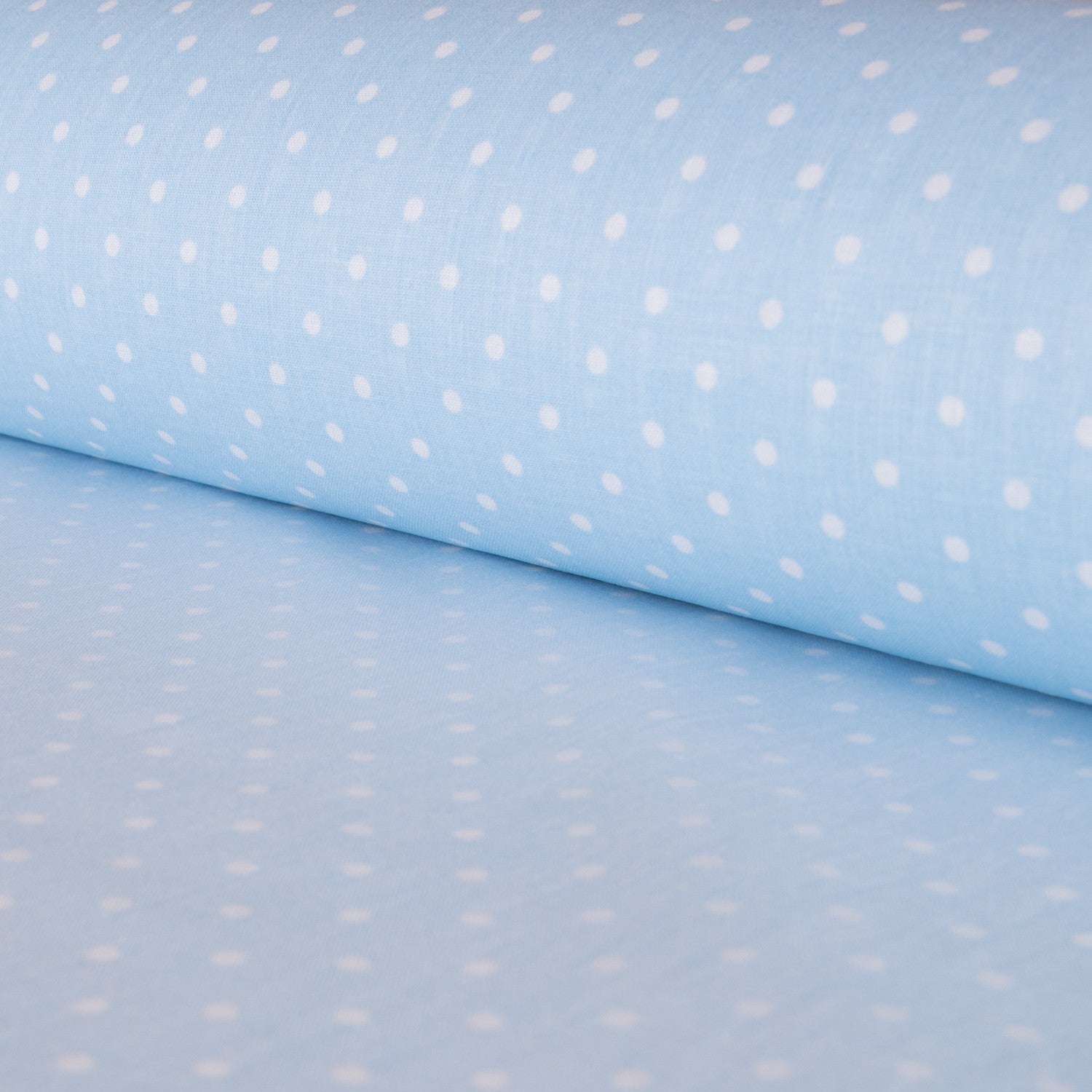 Kinder Popeline Polka Dots Blau - Ribes y Casals