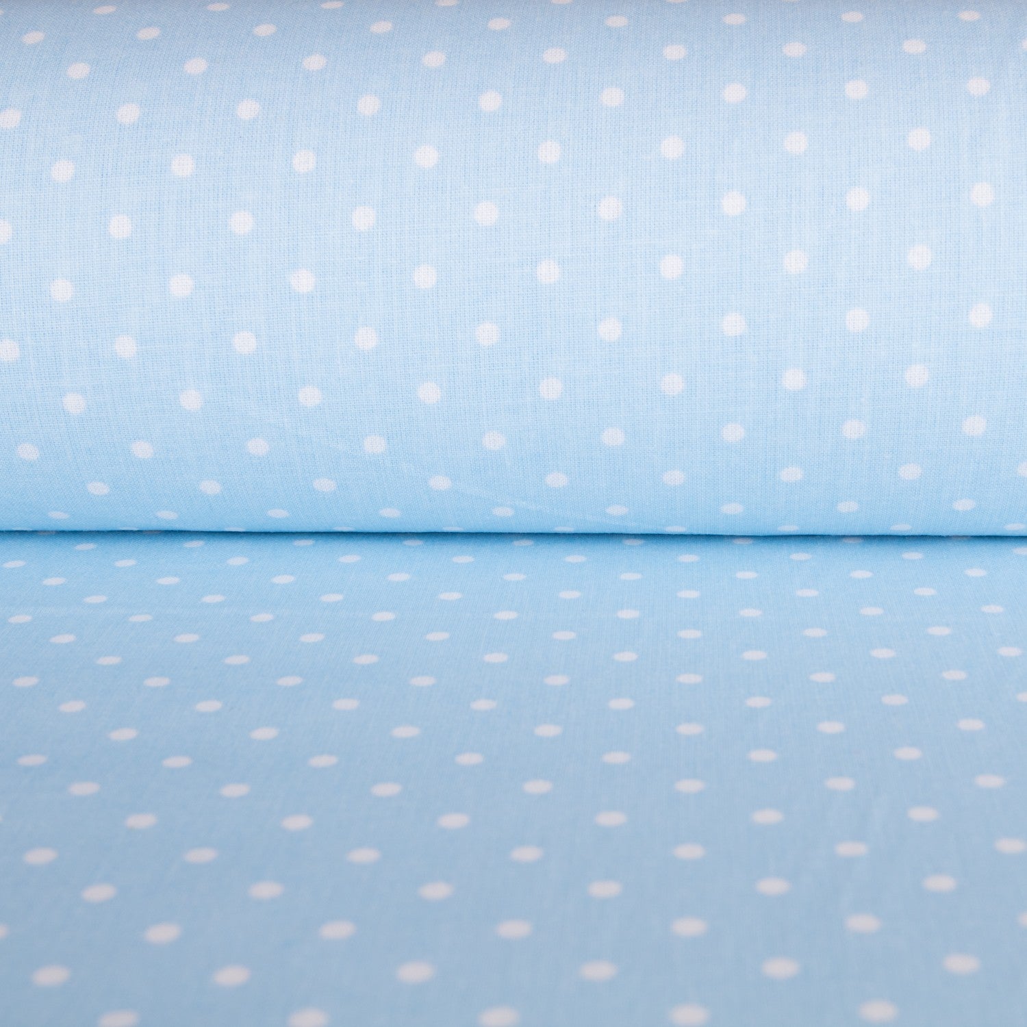 Kinder Popeline Polka Dots Blau - Ribes y Casals
