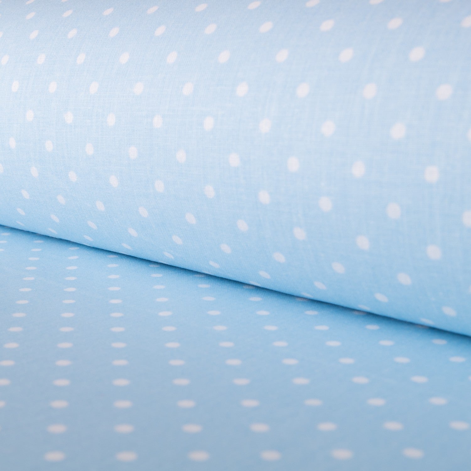 Kinder Popeline Polka Dots Blau - Ribes y Casals