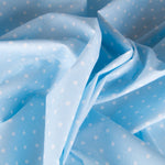 Kinder Popeline Polka Dots Blau - Ribes y Casals