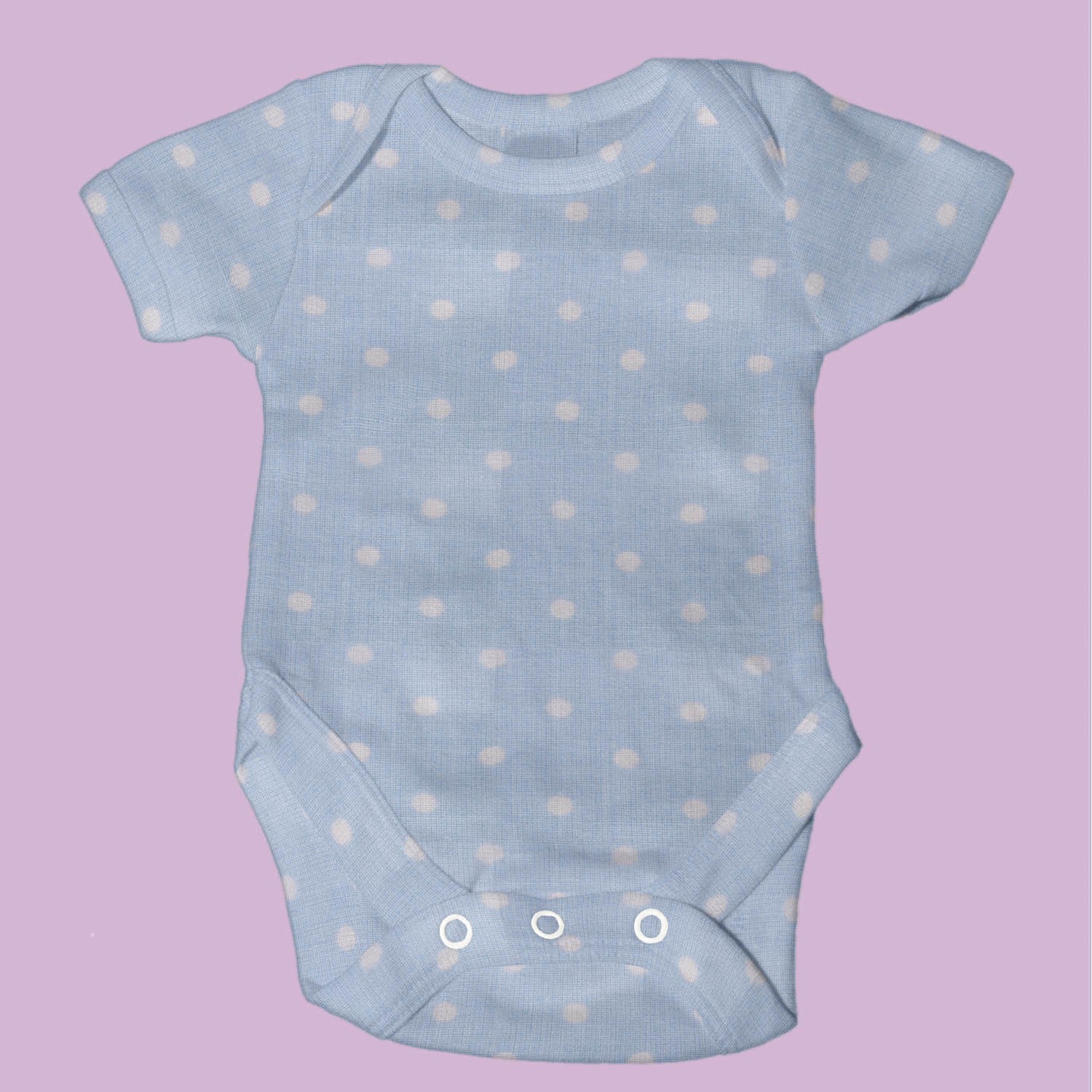 Kinder Popeline Polka Dots Blau - Ribes y Casals