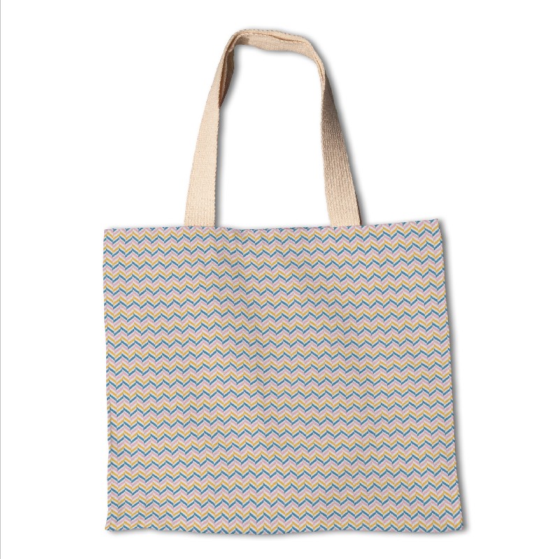 Kinder Popeline ZigZag Blau - Ribes y Casals