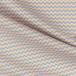 Kinder Popeline ZigZag Blau - Ribes y Casals