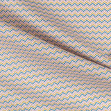 Kinder Popeline ZigZag Blau - Ribes y Casals