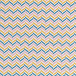 Kinder Popeline ZigZag Blau - Ribes y Casals