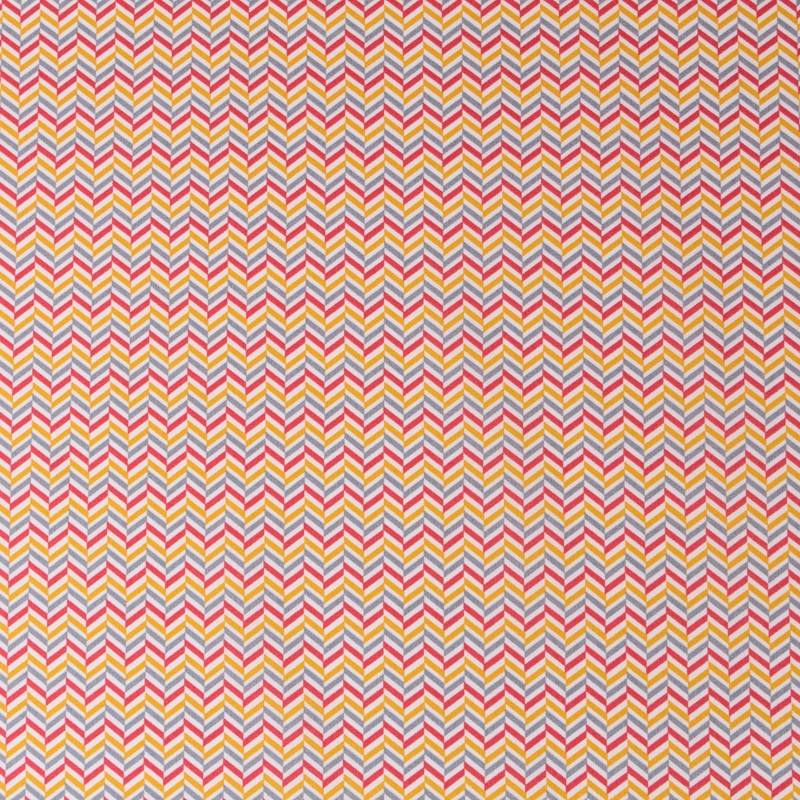 Kinder Popeline ZigZag Rot - Ribes y Casals