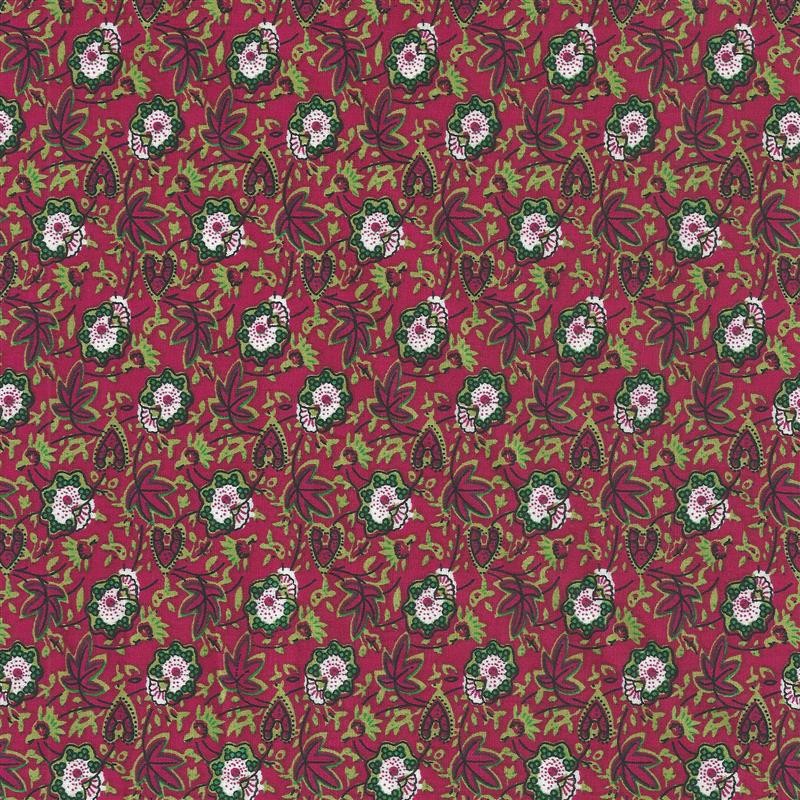 Liberty Poplin Roter Hintergrund - Ribes y Casals