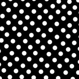 Sevillana Polka Dot Popeline Schwarzer Hintergrund - Ribes y Casals