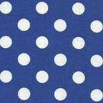 Polka Dots Popeline Blau - Ribes y Casals
