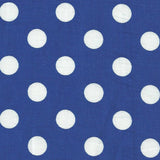 Polka Dots Popeline Blau - Ribes y Casals