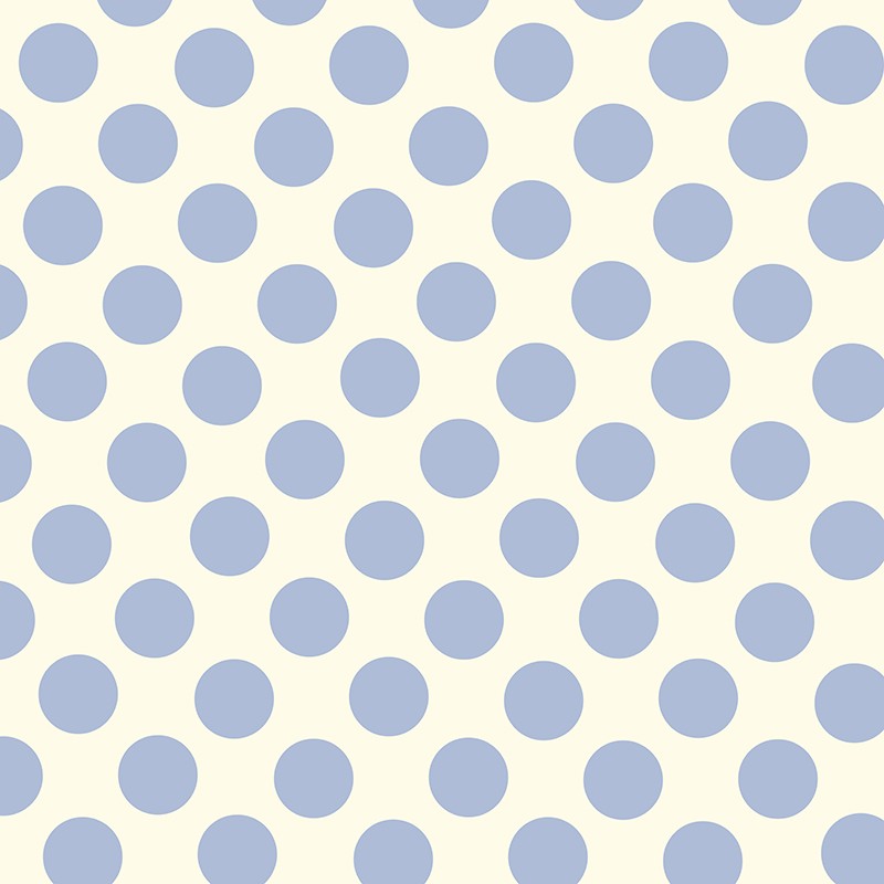 Flamenco Polka Dots Popeline Hellblau 15mm - Ribes y Casals