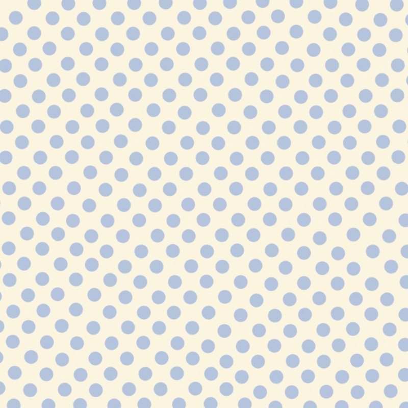 Flamenco Polka Dots Popeline Hellblau 7mm - Ribes y Casals