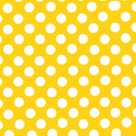 Flamenco Polka Dots Popeline Gelb Hintergrund 15mm - Ribes y Casals