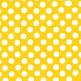 Flamenco Polka Dots Popeline Gelb Hintergrund 15mm - Ribes y Casals