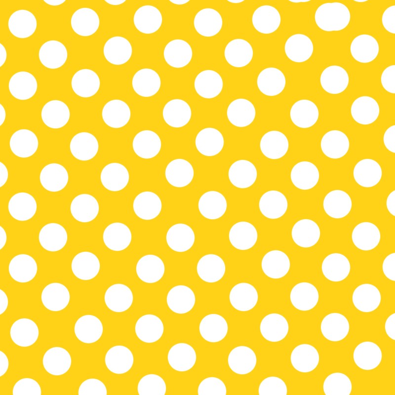 Flamenco Polka Dots Popeline Gelb Hintergrund 15mm - Ribes y Casals