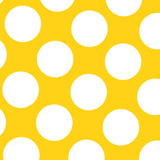 Flamenco Polka Dots Popeline Gelb Hintergrund 60mm - Ribes y Casals