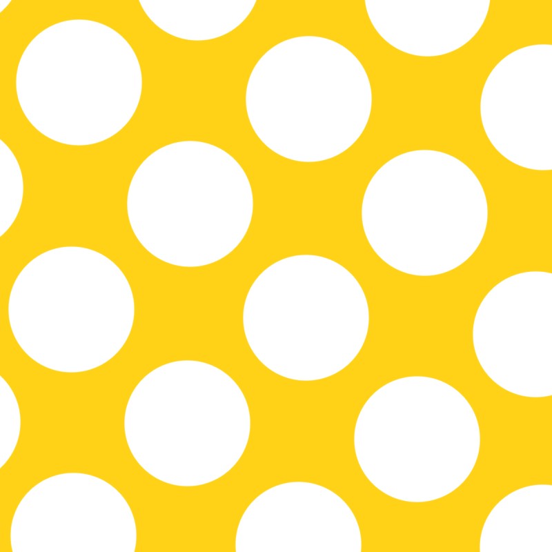 Flamenco Polka Dots Popeline Gelb Hintergrund 60mm - Ribes y Casals