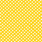 Flamenco Polka Dots Popeline Gelb Hintergrund 7mm - Ribes y Casals