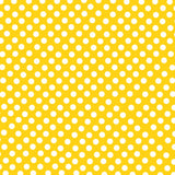 Flamenco Polka Dots Popeline Gelb Hintergrund 7mm - Ribes y Casals