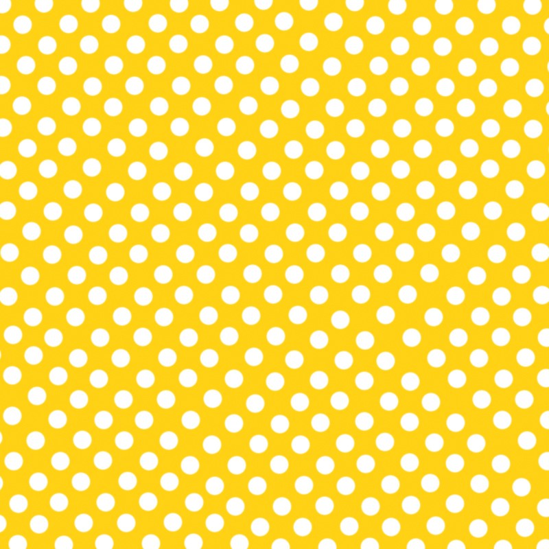 Flamenco Polka Dots Popeline Gelb Hintergrund 7mm - Ribes y Casals
