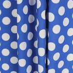 Flamenco Polka Dots Popeline Blau Hintergrund 15mm - Ribes y Casals