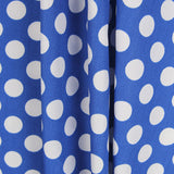 Flamenco Polka Dots Popeline Blau Hintergrund 15mm - Ribes y Casals