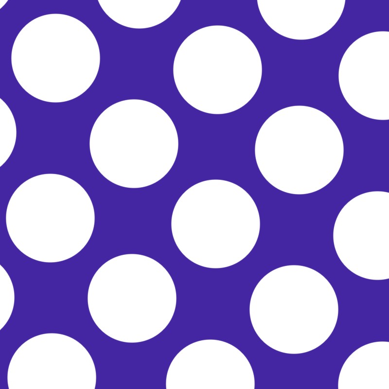 Flamenco Polka Dots Popeline Blau Hintergrund 60mm - Ribes y Casals