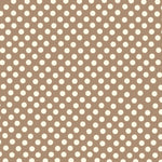 Flamenco Polka Dots Popeline Beige Hintergrund 7mm - Ribes y Casals
