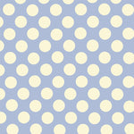 Flamenco Polka Dots Popeline Himmelblau Hintergrund 15mm - Ribes y Casals