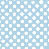 Flamenco Polka Dots Popeline Himmelblau Hintergrund 15mm - Ribes y Casals