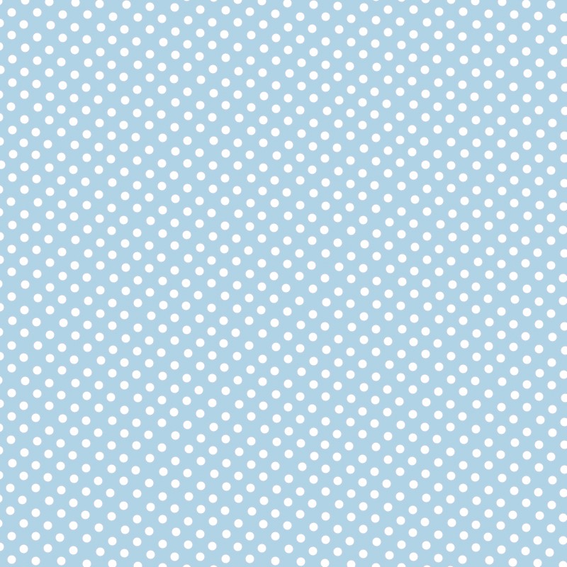 Flamenco Polka Dots Popeline Himmelblau Hintergrund 2mm - Ribes y Casals
