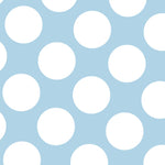 Flämisch gepunktete Popeline Retalin Himmelblau Hintergrund 60mm 110 x 160 cm - Ribes y Casals