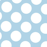 Flämisch gepunktete Popeline Retalin Himmelblau Hintergrund 60mm 110 x 160 cm - Ribes y Casals