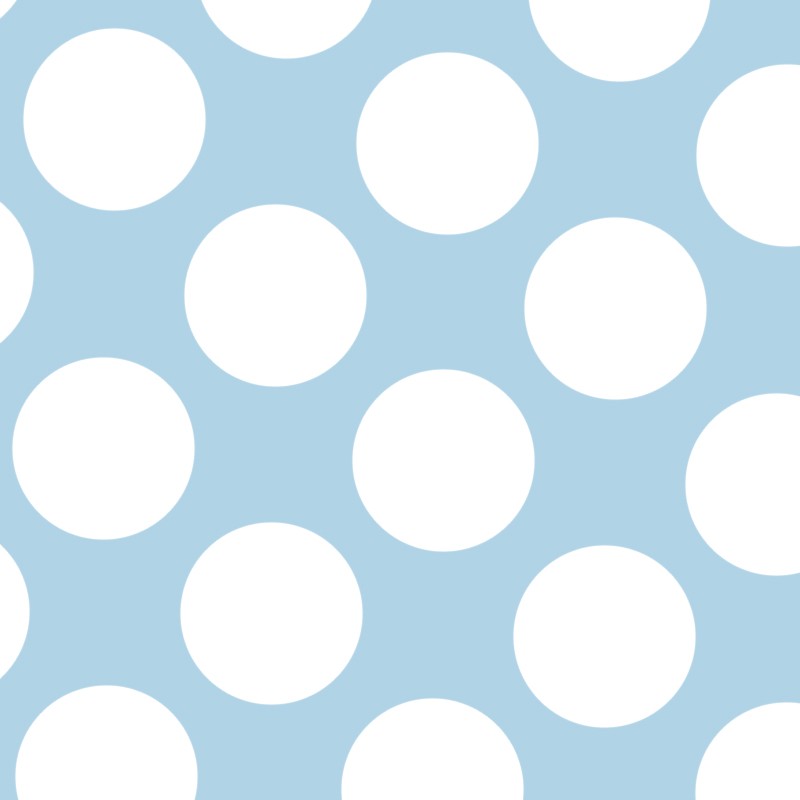 Flämisch gepunktete Popeline Retalin Himmelblau Hintergrund 60mm 110 x 160 cm - Ribes y Casals