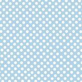 Flamenco Polka Dots Popeline Himmelblau Hintergrund 7mm - Ribes y Casals