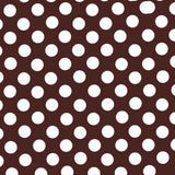Flamenco Polka Dots Popeline Schoko Hintergrund 15mm - Ribes y Casals