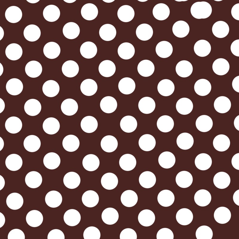 Flamenco Polka Dots Popeline Schoko Hintergrund 15mm - Ribes y Casals