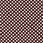 Flamenco Polka Dots Popeline Schoko Hintergrund 7mm - Ribes y Casals
