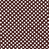 Flamenco Polka Dots Popeline Schoko Hintergrund 7mm - Ribes y Casals