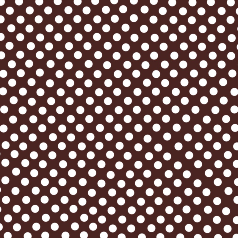 Flamenco Polka Dots Popeline Schoko Hintergrund 7mm - Ribes y Casals