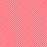 Flamenco Polka Dots Popeline Koralle Hintergrund 2mm - Ribes y Casals