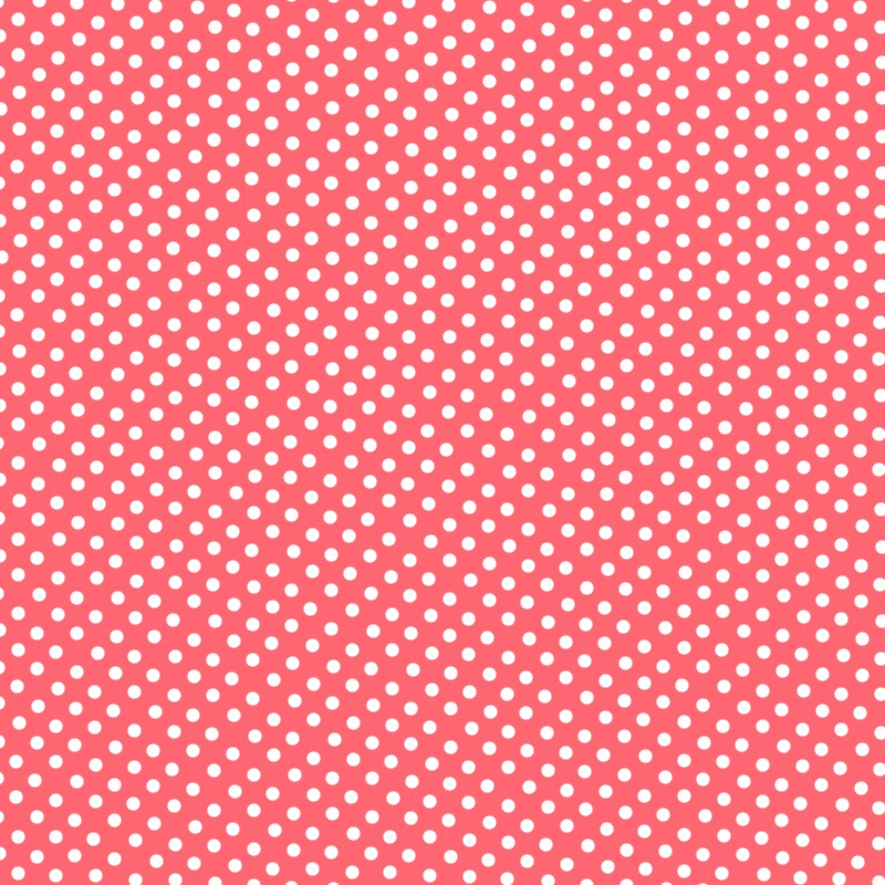 Flamenco Polka Dots Popeline Koralle Hintergrund 2mm - Ribes y Casals