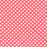 Flamenco Polka Dots Popeline Koralle Hintergrund 7mm - Ribes y Casals
