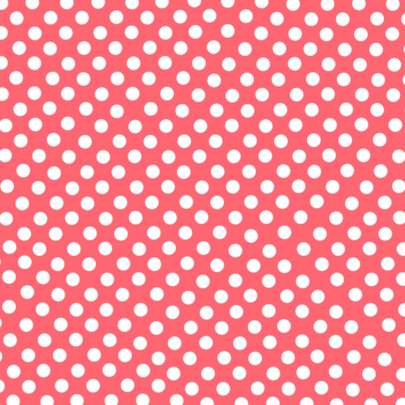 Flamenco Polka Dots Popeline Koralle Hintergrund 7mm - Ribes y Casals